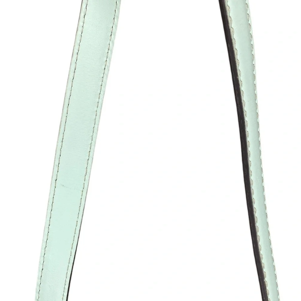 Kate Spade Essex Scout Faded Mint Genuine Leather Crossbody Satchel Flap Bag